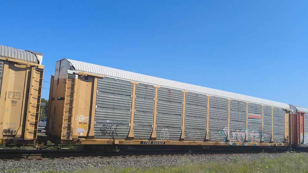 BNSF 91283 (Body) TTGX 980808 (Flat)